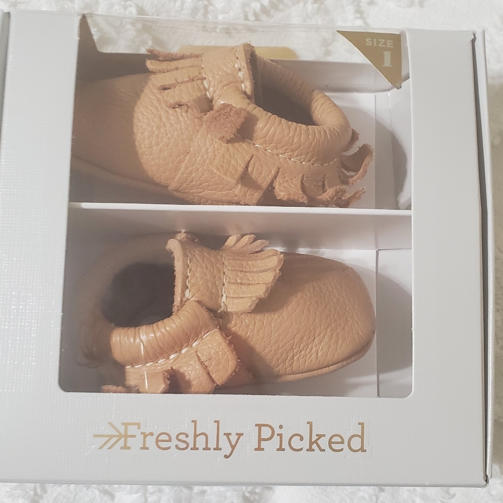 *Sold*Freshly picked moccs butterscotch